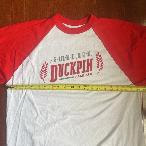 Union Craft Brewing 🎳Duckpin Pale Ale🎳3/4 Sleeve Baseball T-Shirt - Picture 9 of 11